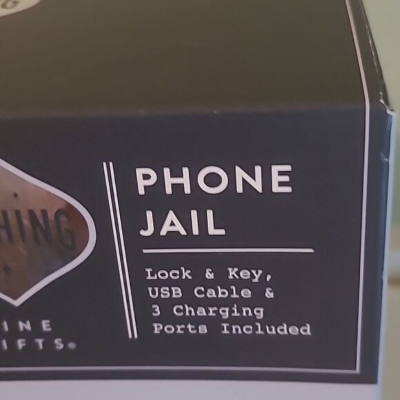 Phone Jail with Lock & Key - Black - Picture 2 of 6